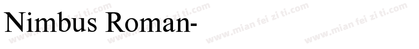 Nimbus Roman字体转换